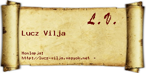 Lucz Vilja névjegykártya